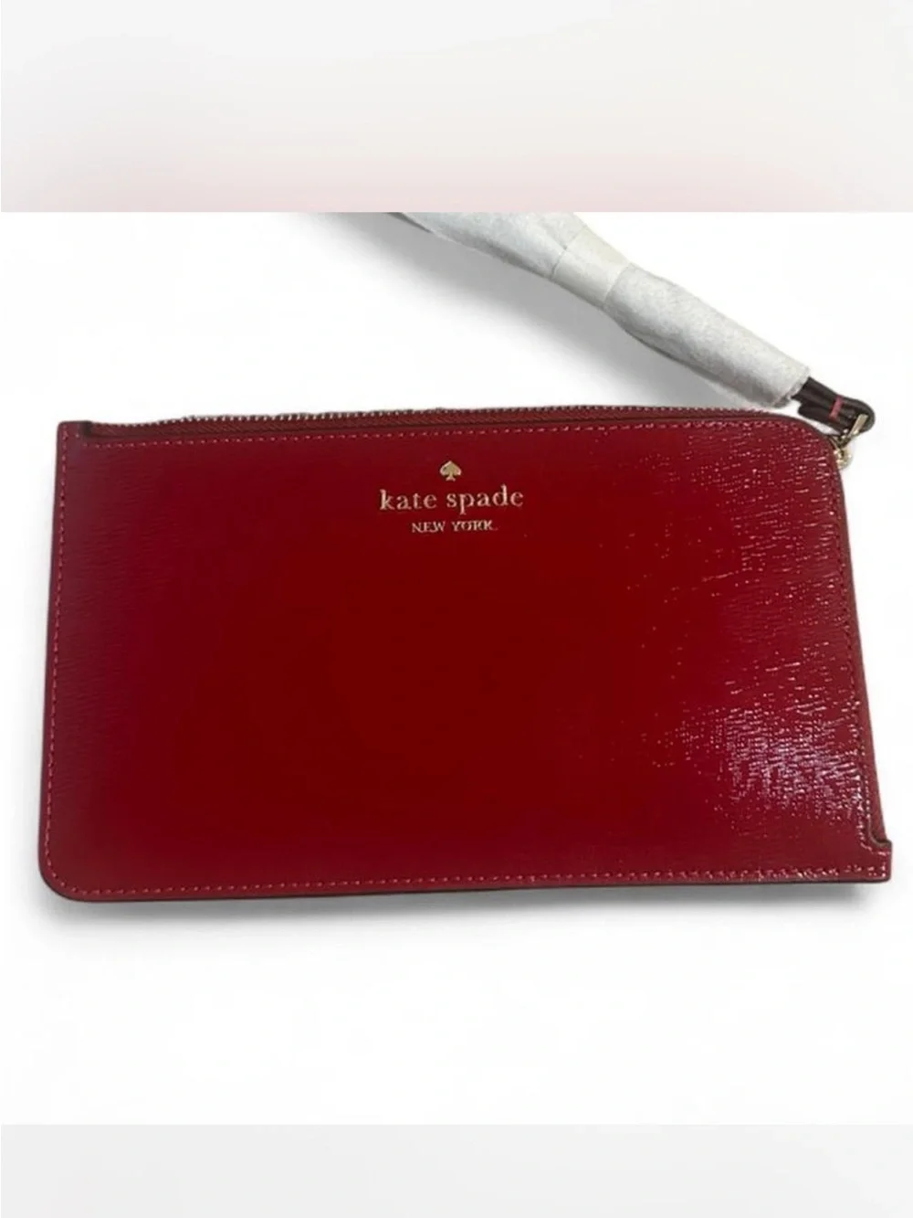 NEW Kate Spade New York Cherry Red Leather Wristlet